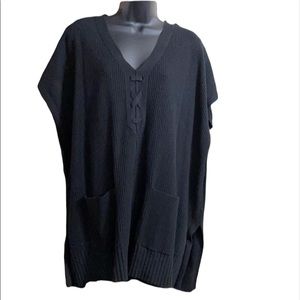 Cremieux size large v neck oversized sweater